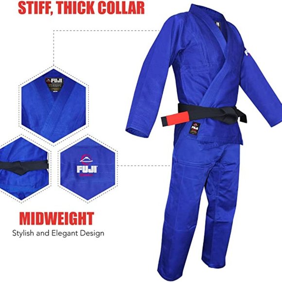 Fuji Brazilian Jiu-Jitsu Gi BJJ - Blue pants set - Picture 2 of 7